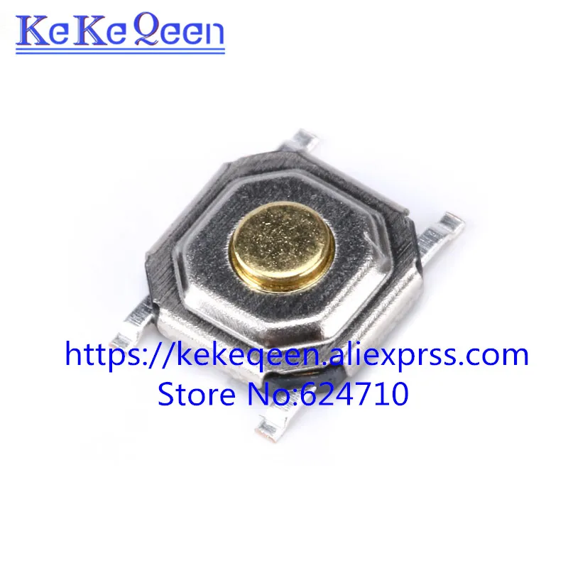

100pcs 4*4*1.5mm Light touch switch SMD4 waterproof ON/OFF Touch button Touch micro switch 4*4*1.5 keys button SMD 4pin