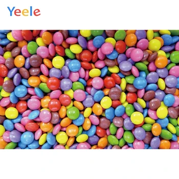 

Yeele Colorful Jelly Beans Candyland Dreamy Baby Room Photography Backgrounds Customized Photographic Backdrops for Photo Studio