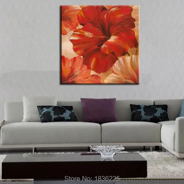 large flower oil paintings designer home decor magnolia flower oil