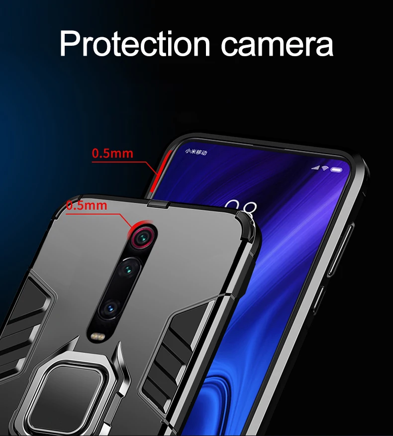 Для Red mi K20 Note 7 8 5 Pro Чехол-Броня с подставкой для Xiaomi mi 9T Pro mi 8 Lite 9T 9 SE чехол для Pocophone F1