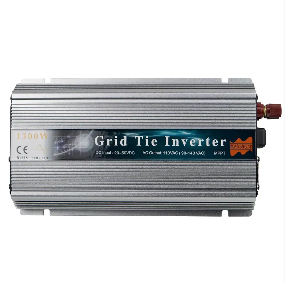 1300W Grid Tie Solar Inverter, Input 18V, 30V,36VDC, Max 1500W solar or wind power, MPPT function, high quality, free shipping - Цвет: Cool Silver