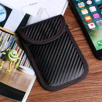 

Car Key Bag Fob Signal Blocker Faraday Bag Anti-Radiation Signal Blocking Shielding Pouch Wallet Case for Privacy Protection New