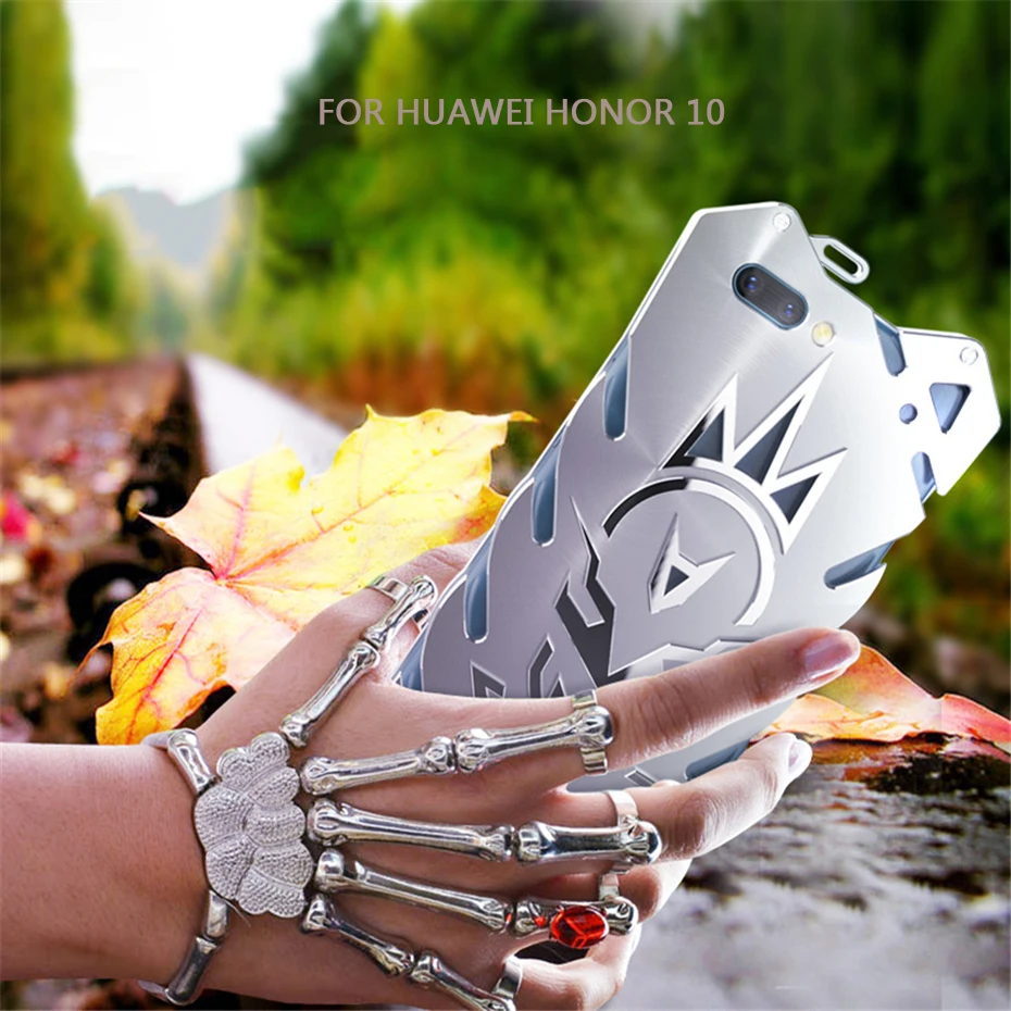 

Zimon For Huawei Honor 10 Case Shockproof Drop-resistant Metal Aluminum Phone Cover For Huawei Honor 10 Protective Shell