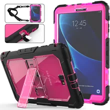 Чехол для samsung Galaxy Tab A A6 10,1 T580 T585 SM-T585 T580N сверхпрочный ударопрочный детский чехол-подставка с плечевым ремнем