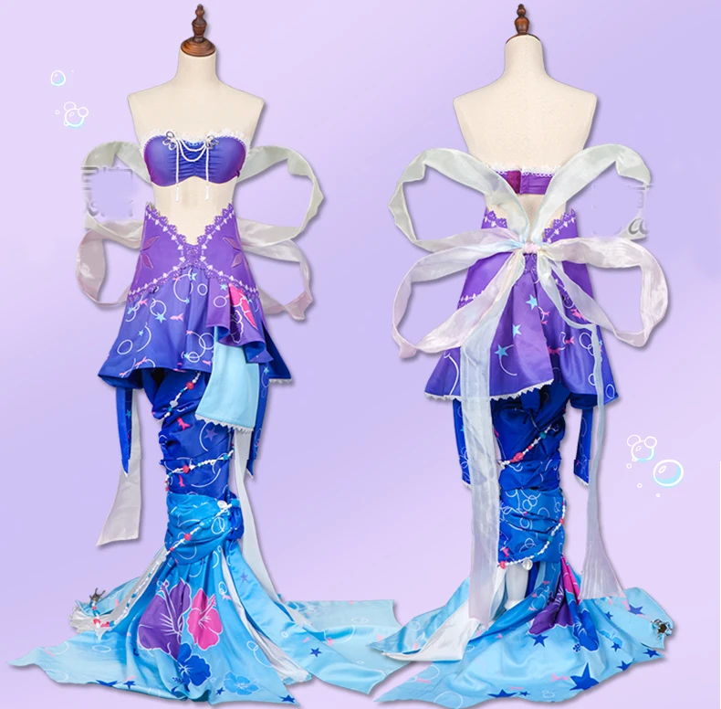 Anime Cosplay Costume Umi Sonoda Cosplay Love Live! School Idol Project Awakening Mermaid ASCOSING Idolized Costume (1)