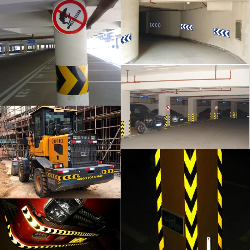 10cmx5m High quality Safety Reflective Warning Tape Conspicuity Film Sticker Multicolor