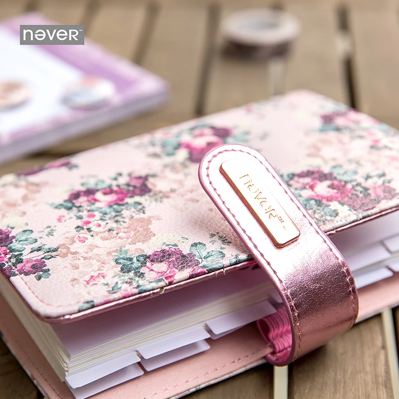 NEVER stationery rose series spiral notebook 2019 agenda organizer A6 planner personal diary book office and school supplies NEVER stationery rose series spiral notebook 2019 agenda organizer A6 planner personal diary book office and school supplies