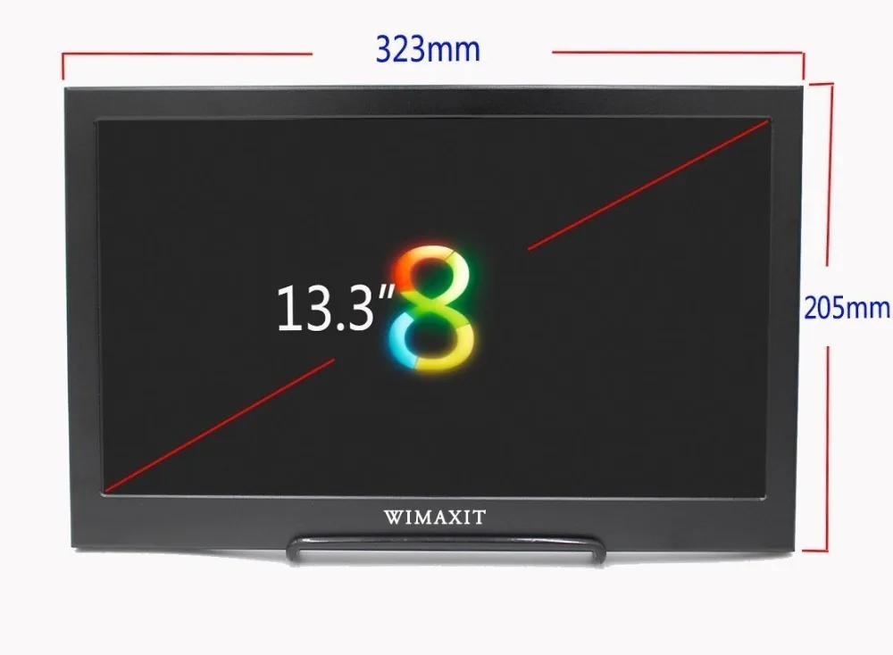 WIMAXIT M1330 13,3 дюймов ips 1080P алюминиевый корпус usb-питание HDMI монитор экран игровой монитор для PS3/PS4/X box/Raspberry PI