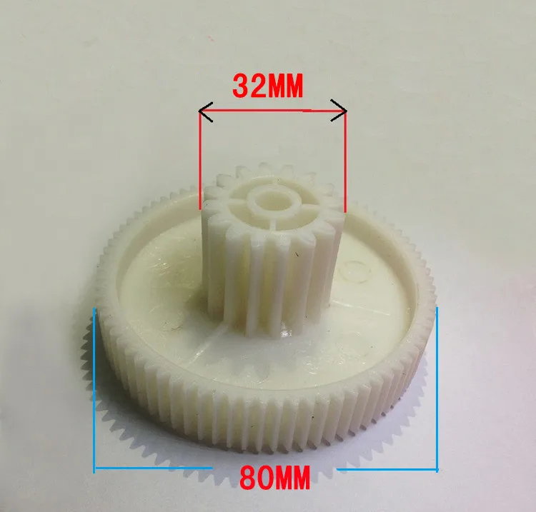 Высококачественные детали мясорубки пластиковые шестерни 80*32 мм пластиковые шестерни VITEK запасные части для мясорубки s