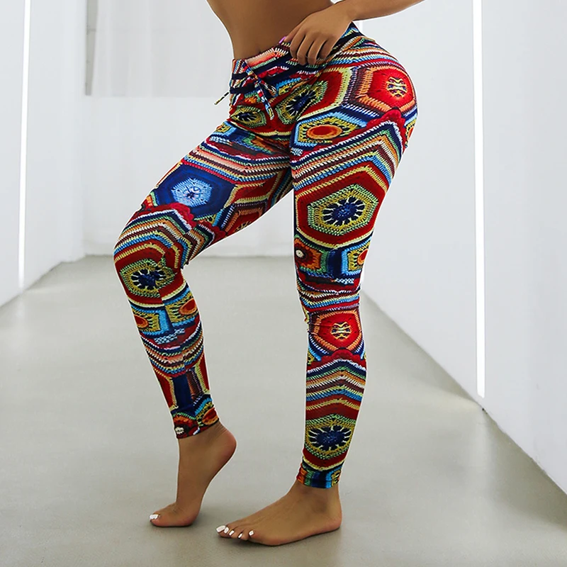 

Women's sports running high waist yoga pants push up the gym exercise leggings outdoor running clothes