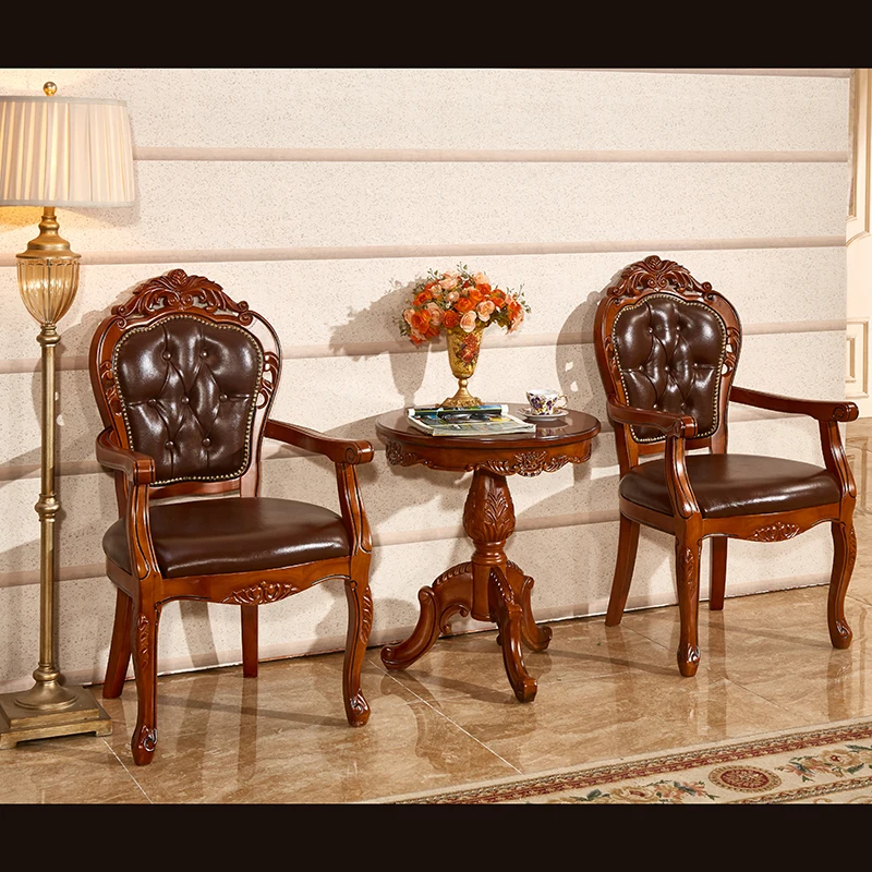 European solid wood dining chair hotel coffee chairs study armchairs classic desk chairs European solid wood dining chair hotel coffee chairs study armchairs classic desk chairs