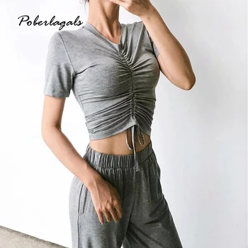 

Summer Women two piece 2019 Jumpsuit women Pleated short-sleeved T-shirt high-waist wide-leg female jumpsuits bodysuit romper