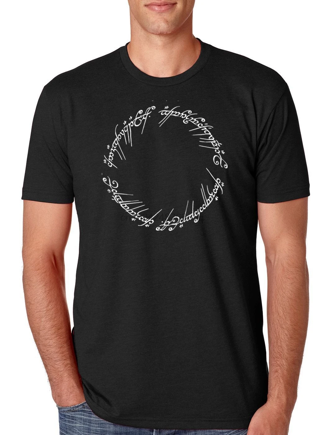 

The One Ring Inscription Lord Of The Rings LOTR Mens Shirt
