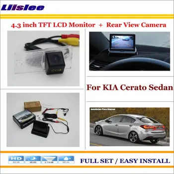 

Liislee For KIA Cerato Sedan In Car 4.3" Color LCD Monitor + Car Rear Back Up Camera = 2 in 1 Park Parking System