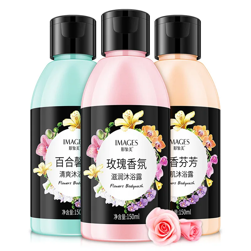 

IMAGES Rose Fragrance Moisturizing Body Wash Moisturizing Skin Refreshing Cleansing Foaming Shower Gel