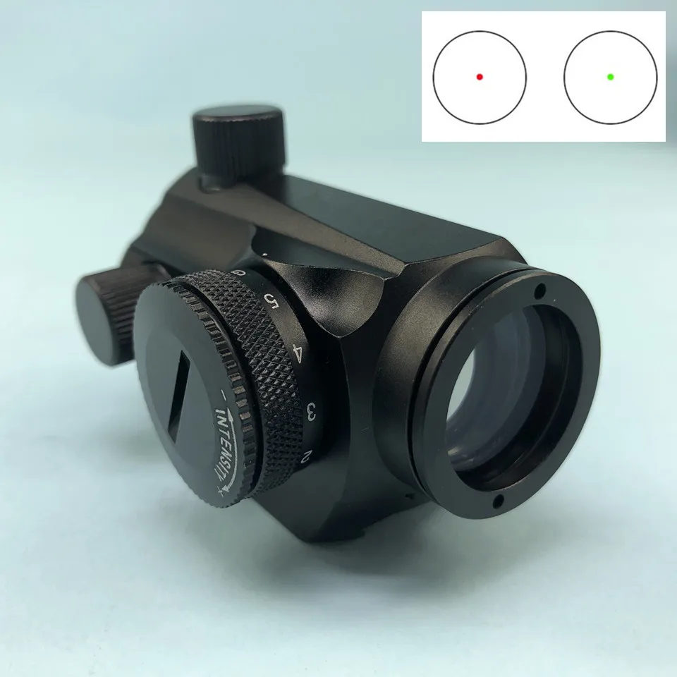 

1X24 Mini Red & Green Dot Sight Scope Tactical Micro Hunting Optics Riflescope with 20mm CNC Low Mount for Air Rifle Airsoft
