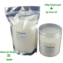 500g PCL + 2g color pigmentos Plastimake Desplazador de La Forma Lo Polimorfo Instamorph Moldeable Termoplástico para el moldeo De Plástico