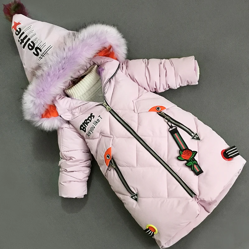 

BibiCola children jackets girls winter fashion hooded thicken down parkas kids bebe warm outerwear snowsuit brand sports coats