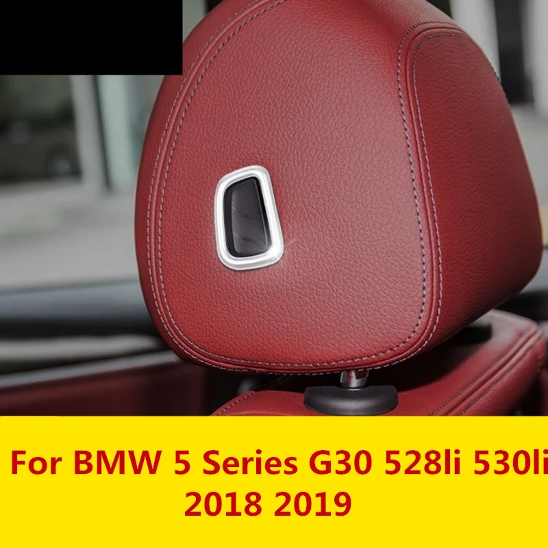 Для BMW 5 Series G30 528li 530li 2018 2019 интерьер автомобиля Стайлинг матовый подголовник