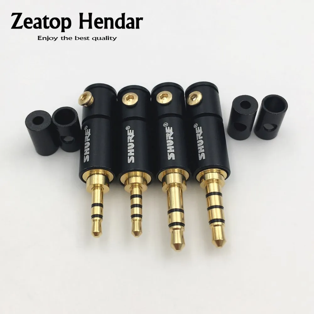 

2Pcs 2.5mm 3.5mm 3 / 4 Pole Stereo Male Jack 2.5 / 3.5 Audio Plug Connector DIY Solder Adapter for Shure 2mm 4mm 6mm Cable