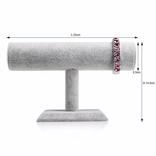 Oirlv T-Bar Bracelet Watch Necklace Stand Jewelry Display Holder Jewelry Organizer (13)