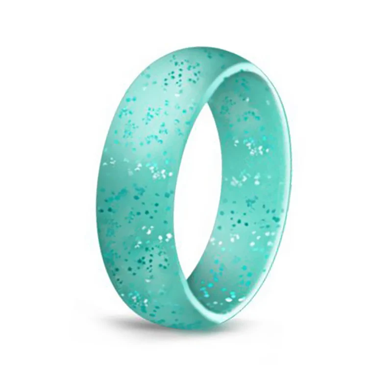 

1PC Environmental Jewelry Gifts Mens 5.7mm Silicone Wedding Rings Finger Rubber Bands Rings Charms Silicone Rings for Women JZ01