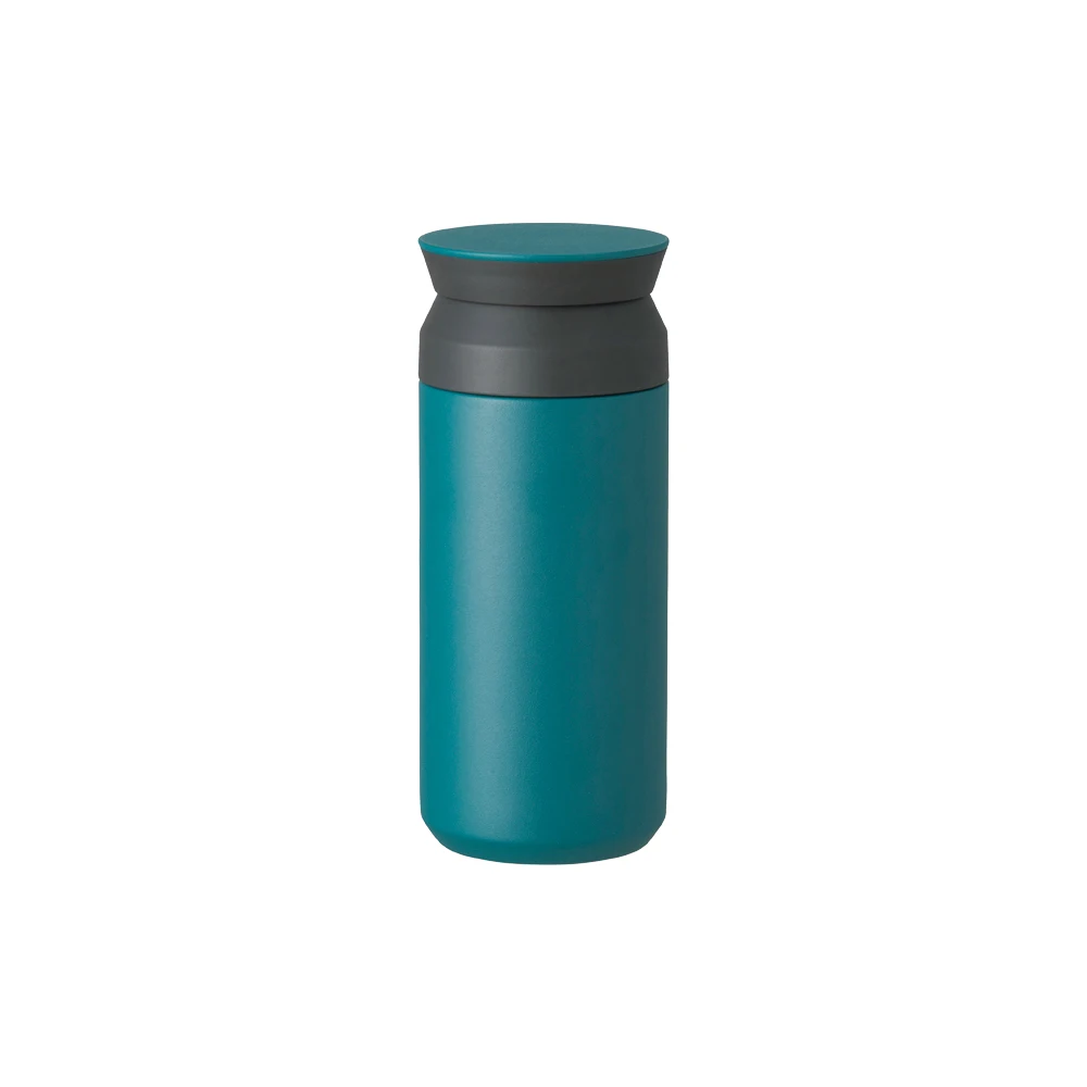 Kinto 350 мл/500 мл Термос из нержавеющей стали с двойными стенками, дорожный стакан для чая, кофе, напитков, бутылка, чашка - Цвет: Blue 350ml