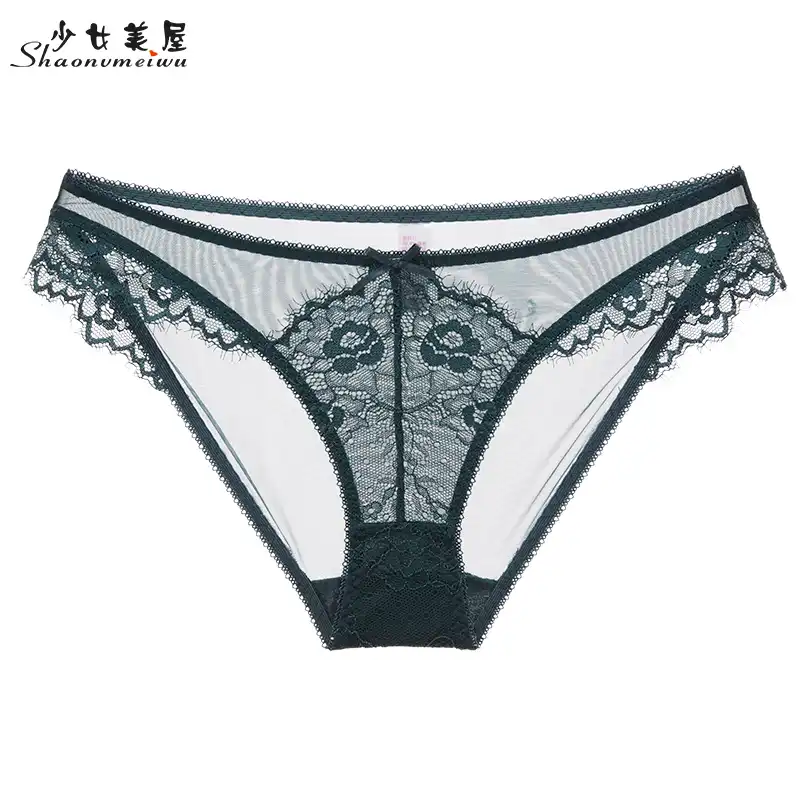 Lace sexy net gauze transparent panty 