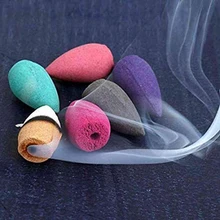 54 шт. благовония домашняя пагода жасминовая башня естественная обратная Будда коническая пуля сандалового дерева благовония s ароматный ладан