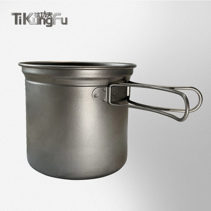 Tikungfu титановые кухонные горшки для кемпинга, походов, путешествий, охоты Титановая посуда деловой Новогодний подарок