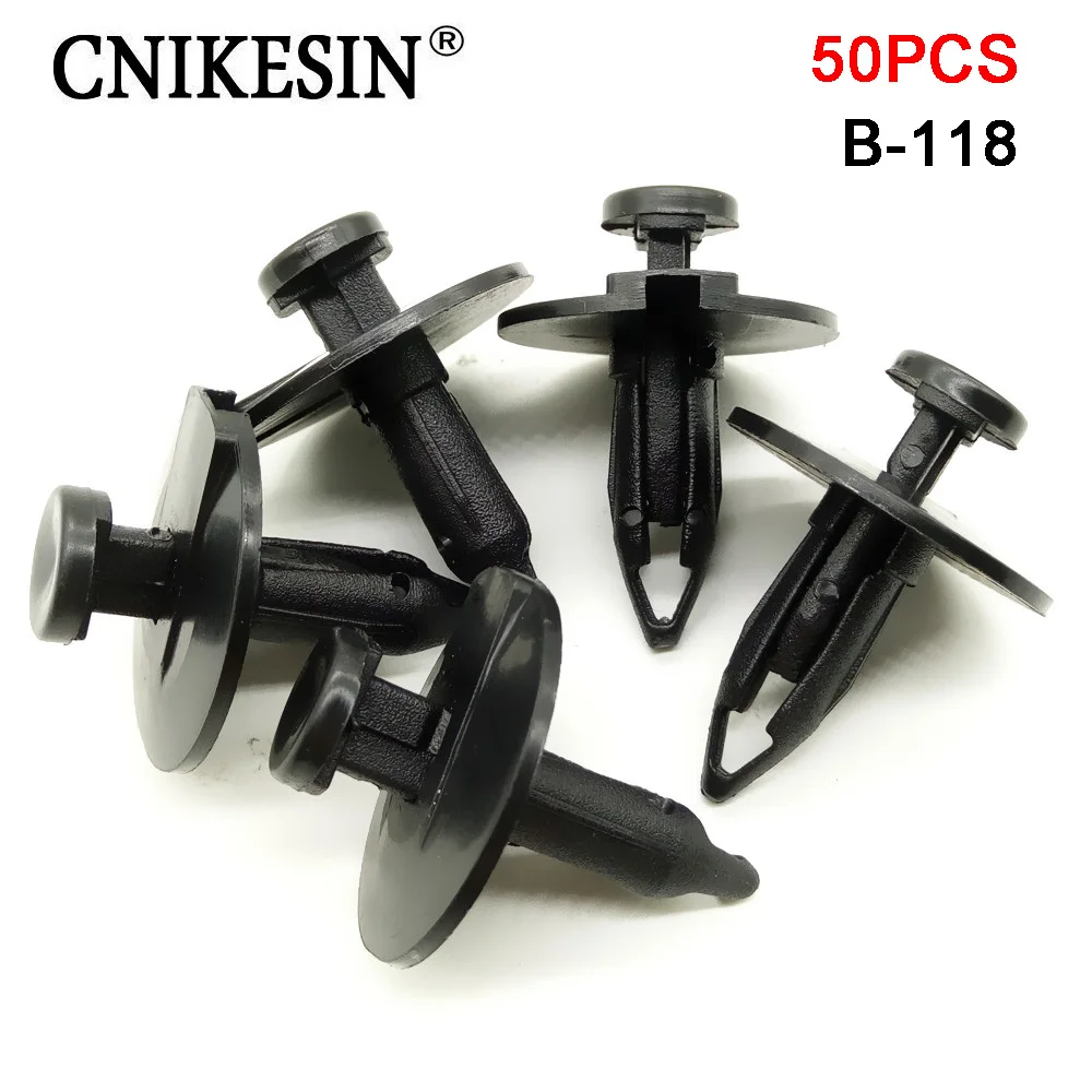 

CNIKESIN 50PCS 9mm Nylon Push Type Automobile Fixing Clips Car Fender Bumper Cover Decoration Fastener for Ford Fiesta Mondeo