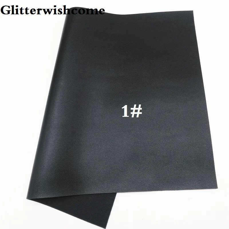 Glitterwishcome 21X29 см A4 Размеры виниловые обои для банты из искусственной кожи, синтетическая кожа, Искусственная кожа листы для банты, GM091A - Цвет: 1