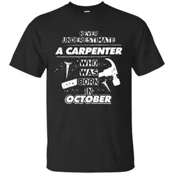 Carpenter футболка октября подарок на день рождения Футболка