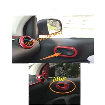 

For Benz smart fortwo forfour 2015 2016 2017 2018 car cover trim door inner handle bowl frame armrest handrail