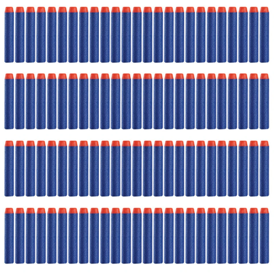 

10/30/50/100PCS Soft Hollow Hole Head Blue 7.2cm Refill Darts Toy Gun Foam Safe Sucker Bullet For Boy Childs Xmas Children Gift