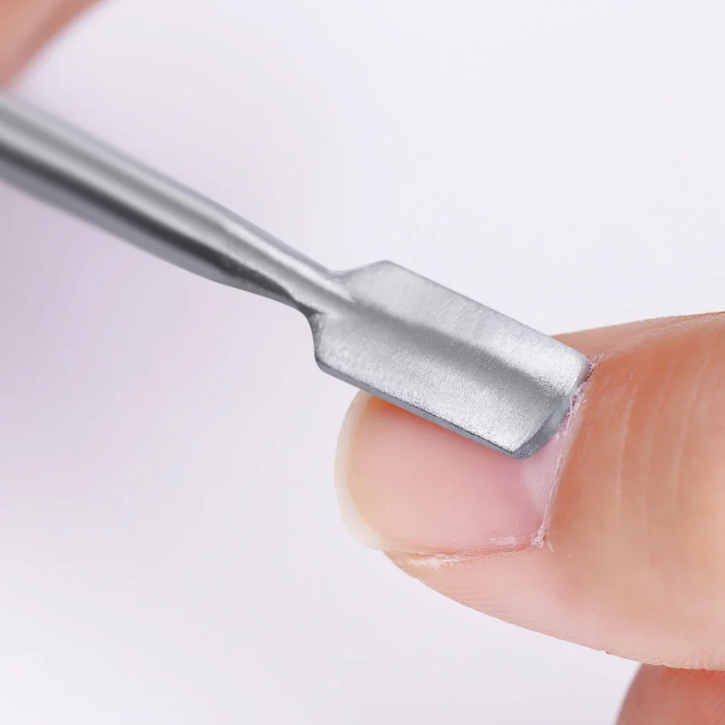 Dual-end Nail Cuticle Pusher Remover Stainless Steel Professional Nail Art Manicure DIY Design Tools