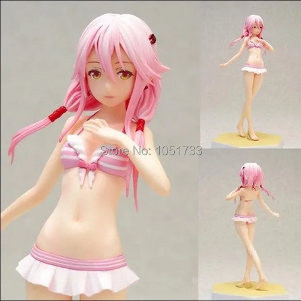 16 см аниме Guilty Crown Yuzuriha Inori Beach Queens Ver. 1/10 ПВХ фигурка сексуальная девушка Коллекционная модель игрушки