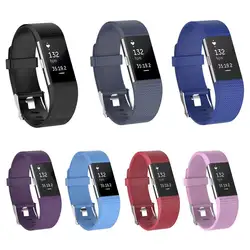 Мягкий ТПУ часы группа Quick Release браслетный ремешок для часов для Fitbit Charge2 запястье ремешок замена Смарт части