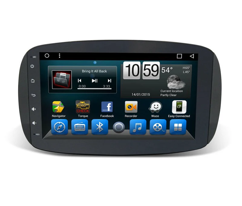 Android 8.1 Car Multimedia player GPS navigator auto radio for Mercedes Benz Smart Fortwo 2016 2017 2018 Radio stereo | Автомобили и
