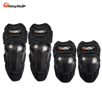 

Riding Tribe Motorcycle Knee Guards Carbon Fiber Motocross Racing Protective Gears Moto Leg Protector Motorbike Kneepads HX-P18