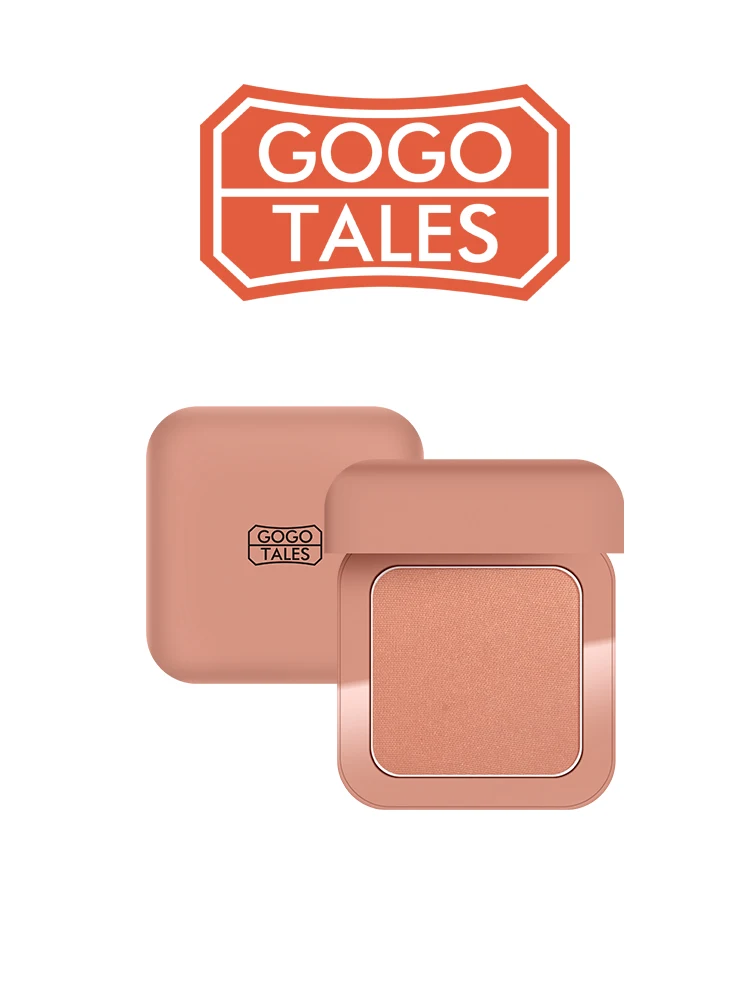 Gogo tales натуральная румяна пудра нюдовый макияж пигмент Оранжевый персик тыква