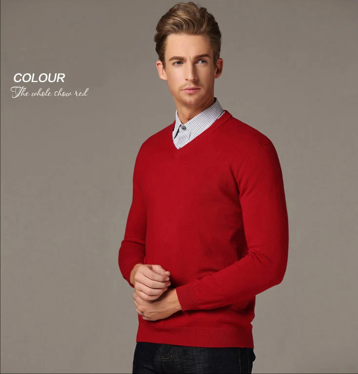Business Mens Jumper Sweater Slim Fit 