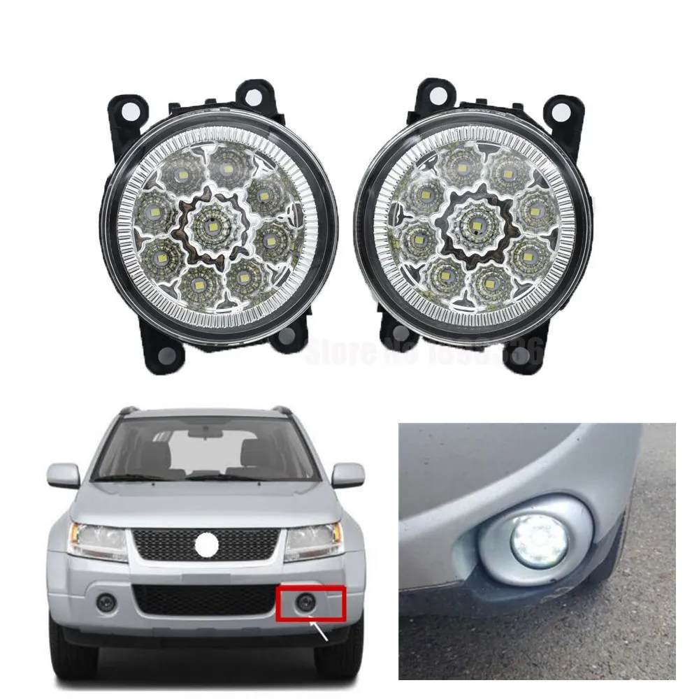 

2pc Car styling Halogen/LED fog lights fog lamps For Suzuki Grand Vitara 2 Closed Off-Road Vehicle JT 2007-2013