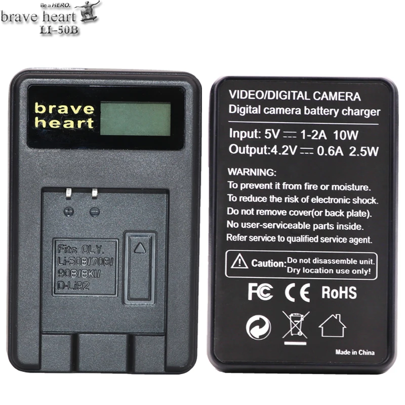 Brave heart 2x Li-50B Li50B Li50B батарея+ ЖК USB зарядное устройство для Olympus Mju 1020 SP-800UZ Stylus 1010 u 1010 1020 Ricoh CX3 CX4