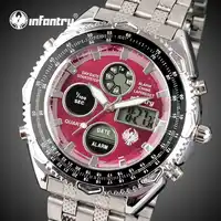 INFANTRY Mens Watches Top Brand Luxury Analog Digital Military Watch Men Sport Army Watches for Men Red Clock Relogio Masculino