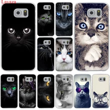Жесткий прозрачный чехол для телефона Lavaza с черными кошачьими глазами для samsung Galaxy S10 E S10E S8 S9 Plus S6 S7 Edge