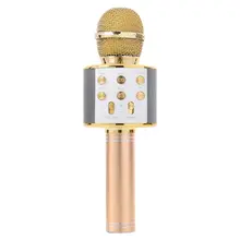 Micrófono de Karaoke inalámbrico Bluetooth de mano REPRODUCTOR DE TELÉFONO micrófono altavoz grabación de música KTV micrófono(China)