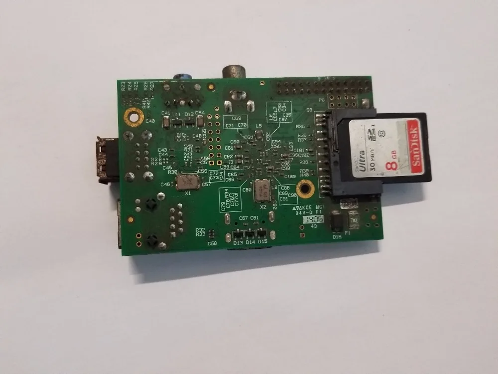 Б/у Raspberry Pi Модель B 512MB ram, 700 Mhz, 8G sd-карта, европейская стандартная мощность, Модель B Raspberry Pi, Rev 2,0 512MB ram