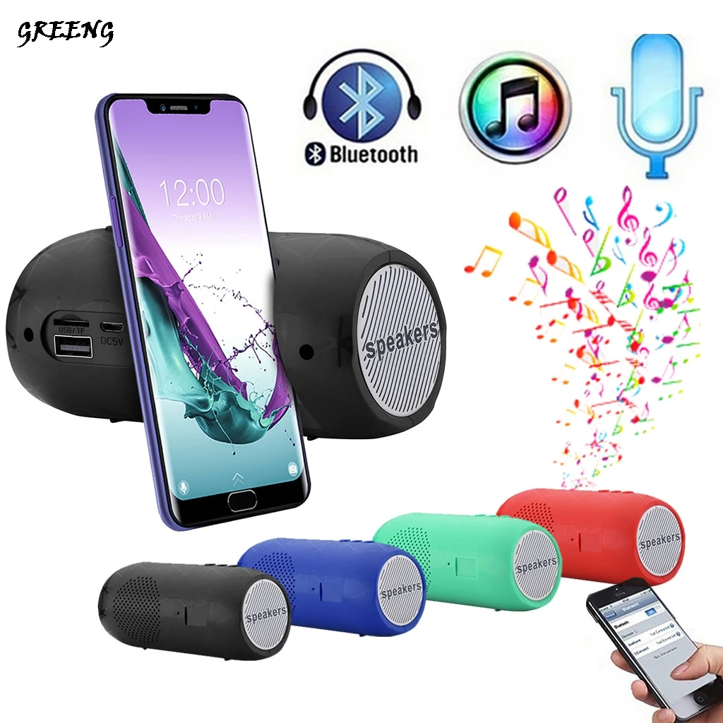 

BJ-7 3D HIFI Portable Wireless Bluetooth Speaker Stereo Sound Bar TF FM Radio Subwoofer Column Speakers for Computer Phones
