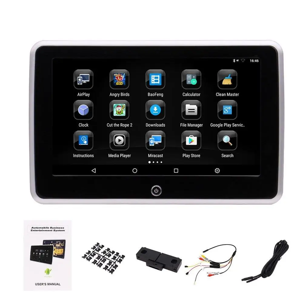 10.1 "Headrest Android 6.0 Touch Screen Headrest Monitor Backseat AV